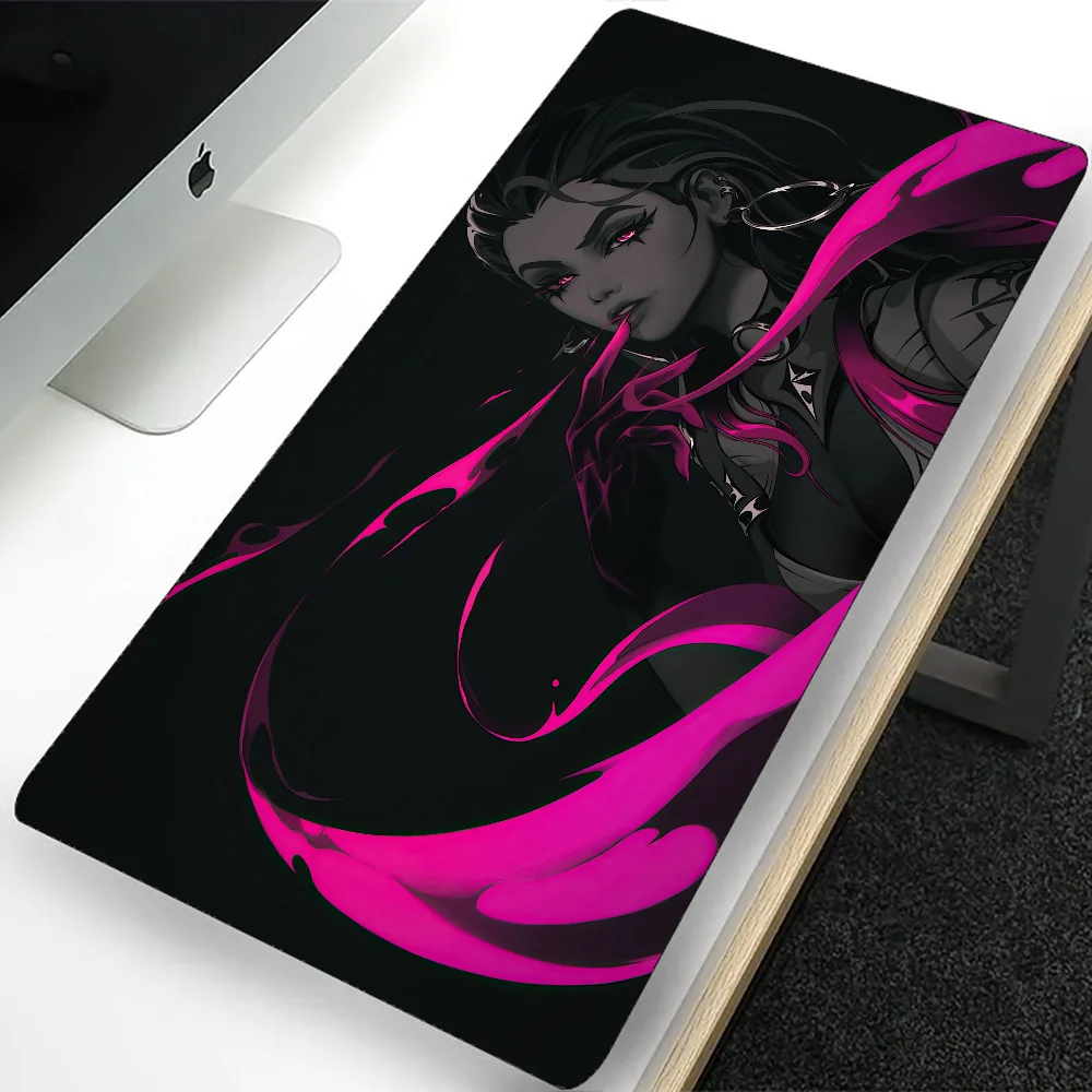 VALORANT Reyna Large Gaming Mouse Pad Computer Mousepad PC Gamer Laptop Mouse Mat Office Mausepad Silicone Keyboard Mat Desk Pad