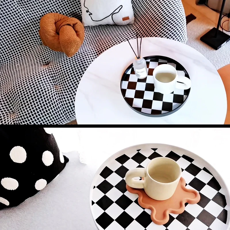 Black White Checkered Racing Flag Camouflage Car Vinyl Wrap Film Self Adhesive For Kitchen Countertop Cover Motorbike Sticker