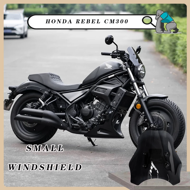 

Motorcycle Accessories New Black Gauge Spoiler Cover Headlamp Front Cowl Windscreen Windshield Deflector For Honda Rebel CM300