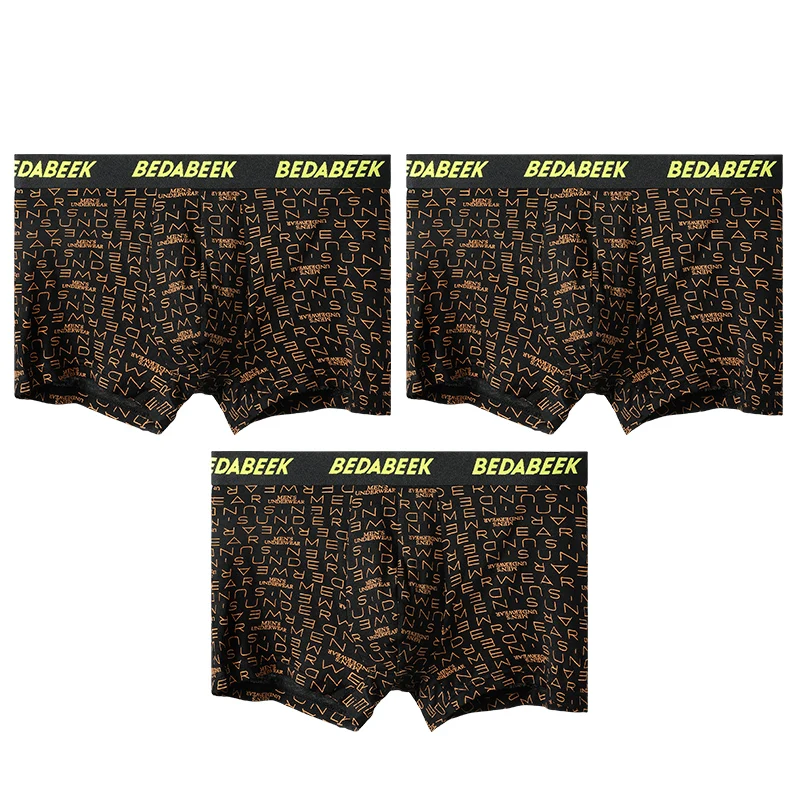 3PCS männer unterwäsche Männer Modal boxer Sommer dünne jungen sport antibakterielle unterhose männer boxershorts kopf