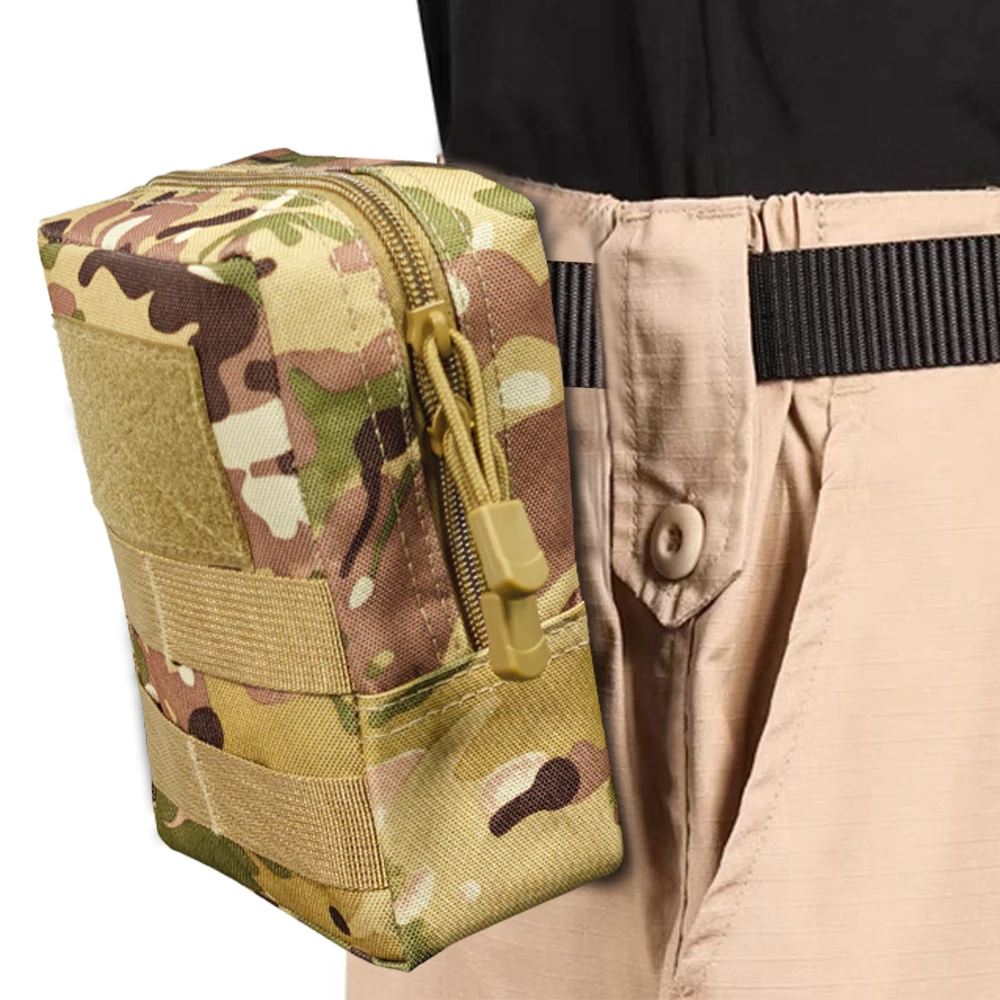 

Tactical 600D Outdoor Waist Bag Molle Pouch Tool Zipper Waist Pack Hungitng Accessory Belt Pouch