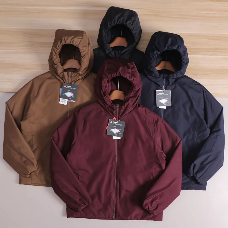 

Легкая теплая куртка из хлопка с технологией Hollow Technology для мужчин: ветрозащитная, водоотталкивающая, для активного отдыха и повседневного городского стиля