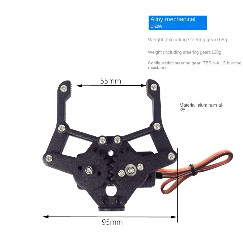 Robot Gripper Plastic Manipulator Claw Clamp Robot Arm For Arduino Robot DIY Kit MG996 Mechanical Gripper for STM32 Robotic Arm