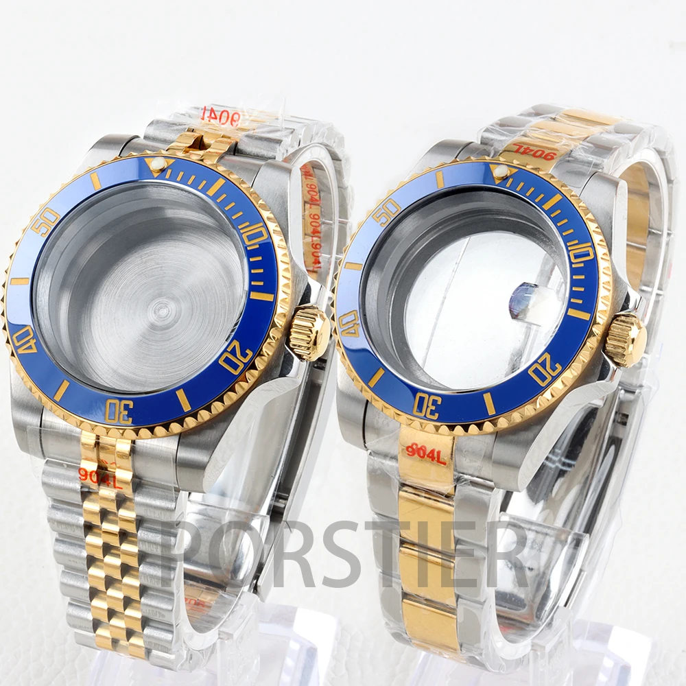 Diver 40mm NH35 Men's Case Sapphire Glass for Submariner 316L Stainless Steel Fit NH34/Nh35/NH36/NH38 Movement Gmt/Yacht Cases