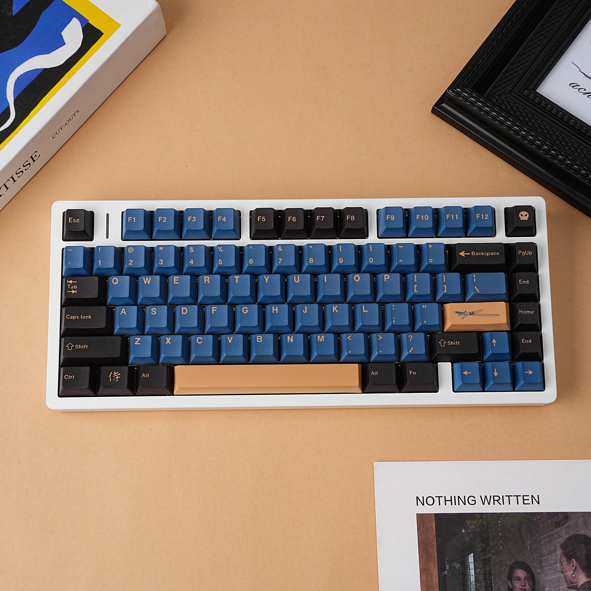 GMK Blue Samurai Keycaps Spanish German Arabic Russian Japanese Pbt Cherry Profile 143 Keys French For Mechanical Keyboard