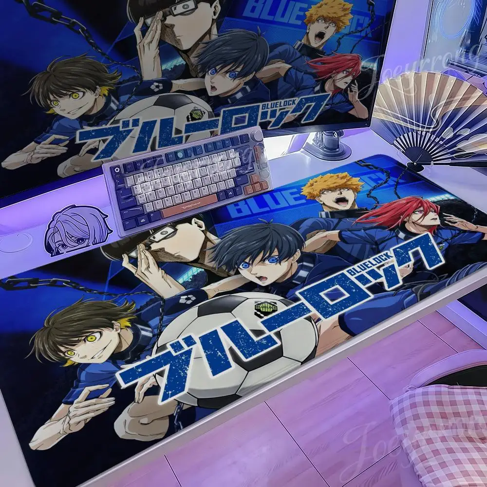 

COOL cute BLUELOCK Mouse Pad Hot Anime 1000x500 Taro Sakamoto Days XXL Large Gaming Non-slip Office Keyboard Mats Desk Mat