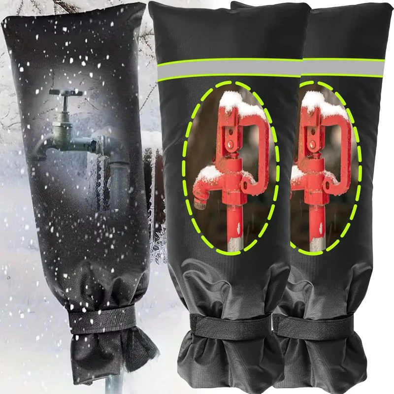 Faucet Anti-Freeze Cover Frost-proof Insulated Tap Wrap For Yard Faucets Winter Outdoor Tap Protection Sleeve for Most Faucets