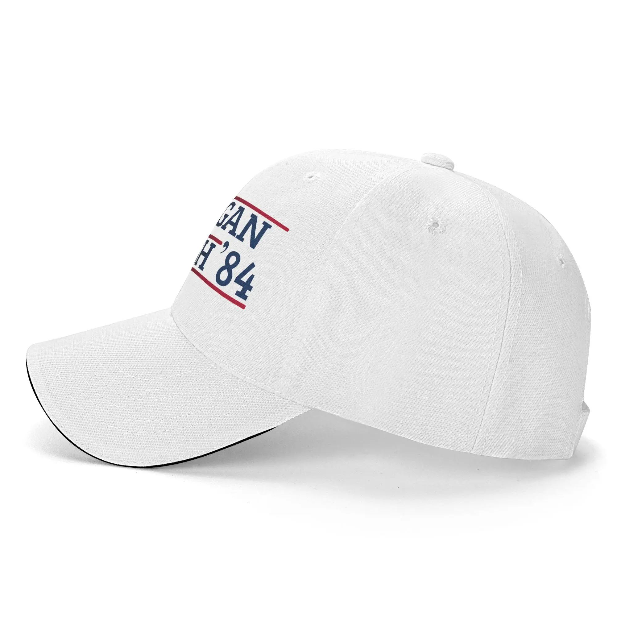 Reagan Bush 84 Sandwich Hat Adult ,curved,Baseball Caps Law and Order Hat Adjustable Polyester Sun Hats Summer Cap