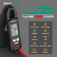 MASTFUYI FY375 Digital Clamp Meter Multimeter Electrician Tools AC/DC 600V/200A 9999 Counts True RMS Ohm Capacitance Measurement