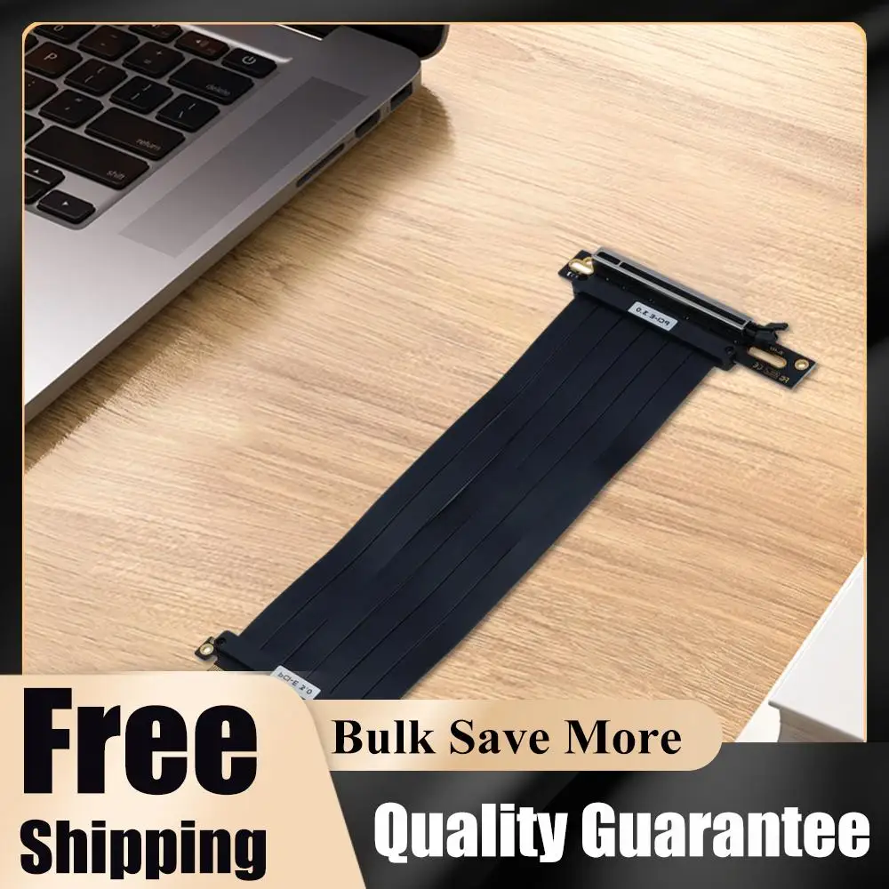 

PCI-E 3.0 Riser Cable PCI Express Gen 3 GPU Extension Cord PCIE 3.0 Extension Cable Extension Port 90 Degree Adapter