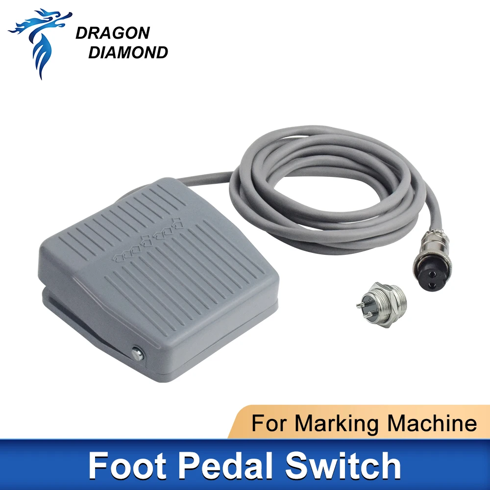 Plastic Foot Pedal Switch Anti Slip Momentary Control Switch Footswitch Electric Power Universal Use Fiber Marking Machine