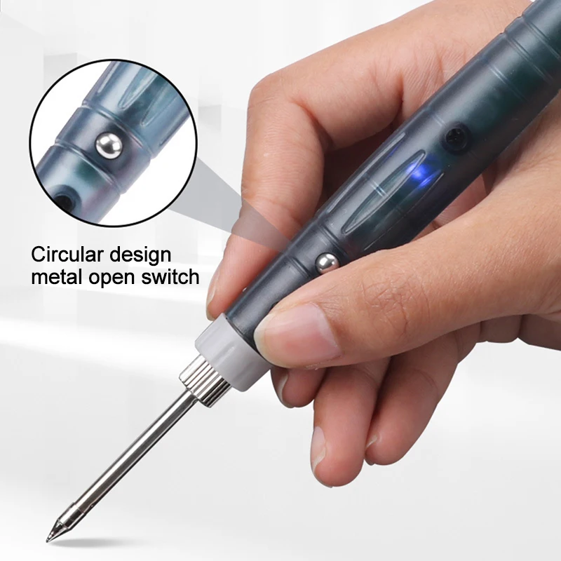5V 8W USB Besi Solder Profesional Solder Listrik Alat Pemanas Cepat dengan Lampu Indikator untuk Pekerjaan Solder DIY