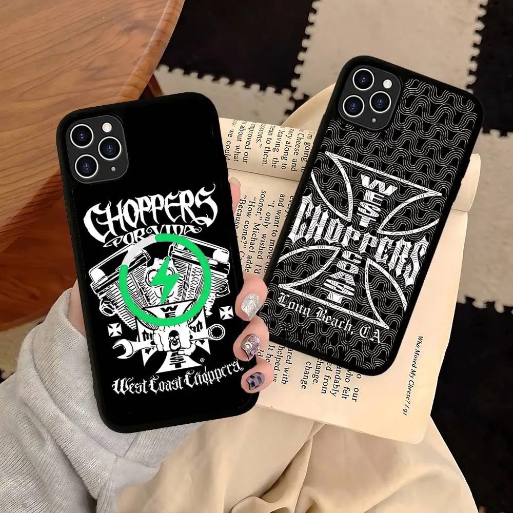 

West Coast Choppers Original For Magsafe Magnetic Phone Case For IPhone 17 16 15 14 13 12 11 Plus Pro Max PC+TPU Cover