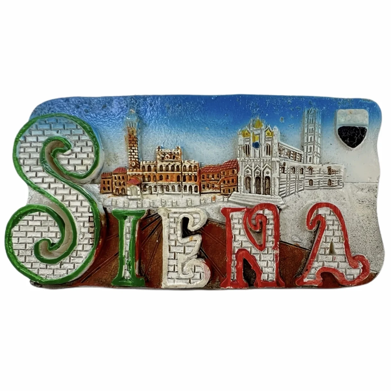 

Siena Ancient City，Italy Fridge Magnets Travel 3D Memorial Magnetic Refrigerator Stickers Gift Room Decoration Collectio