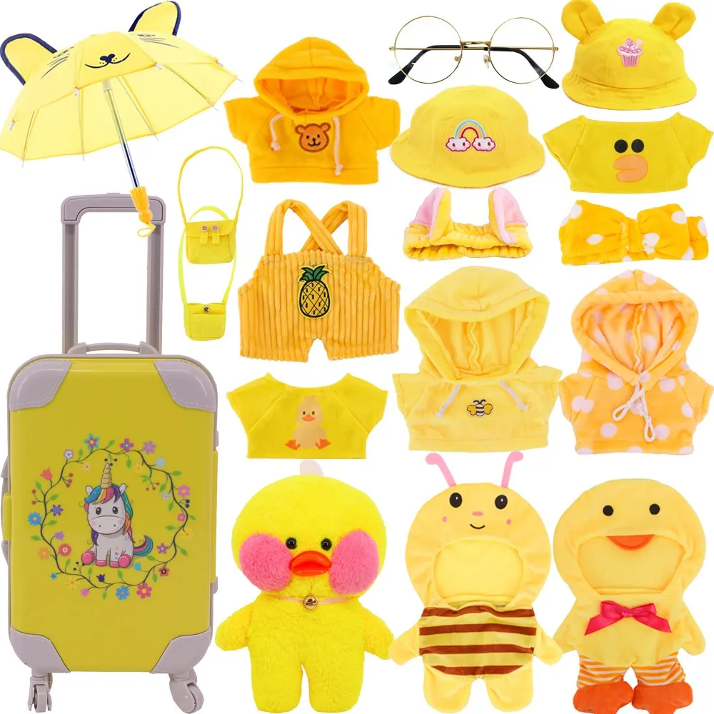 Cute Doll Clothes Dress Sweater Uniform For 30cm Lalafanfan Yellow Duck Doll Children's Toy Birthday Gifts Duck Doll Accessories