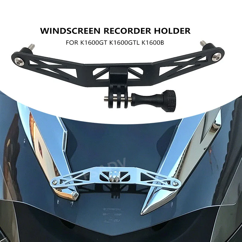 Motorcycle Camera Support For BMW K1600GT K1600 GT K1600GTL K1600B 2017-2023 2022 Camera Windscreen Recorder Holder Bracket