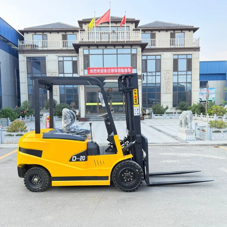 2 Ton New Energy Electric Forklift, Four-Wheel Frame Transport Stacker - Customized