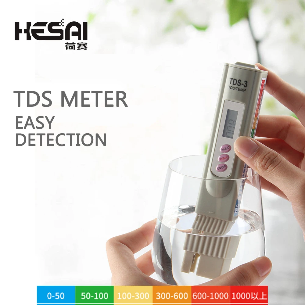 Digital Meter Automatic Calibration TDS Tester Titanium Probe Water Quality Test Monitor Aquarium Pool TDS-3(Not PH Meter)