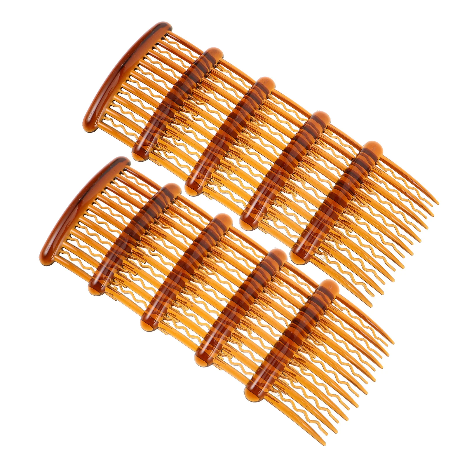 

24Pcs Durable Plastic Bridal Wave Comb Secure Grip Teeth for Wedding Party Hairstyles Plastic Hair Side Combs Teeth Hair Comb