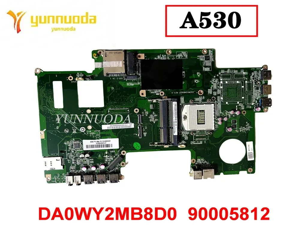 

DA0WY2MB8D0 For Lenovo A530 Laptop Motherboard 90005812 Tested Good