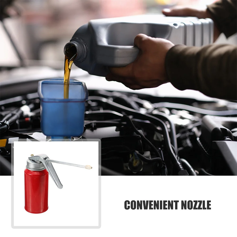 2個入り 金属製 手動ポンプ 長い注ぎ口付き オートバイ 車 エンジン潤滑用 耐久性のあるディスペンサー ハンドポンプ オイル注入器 オイル容器 車用