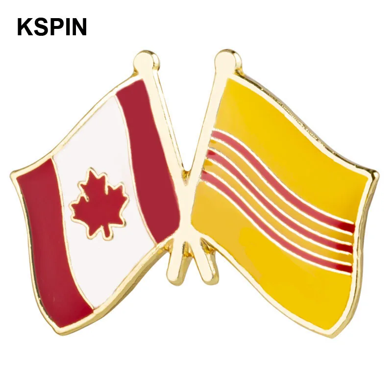 

Canada & Vietnam Flag Badge Flag Brooch National Flag Lapel Pin International Travel Pins