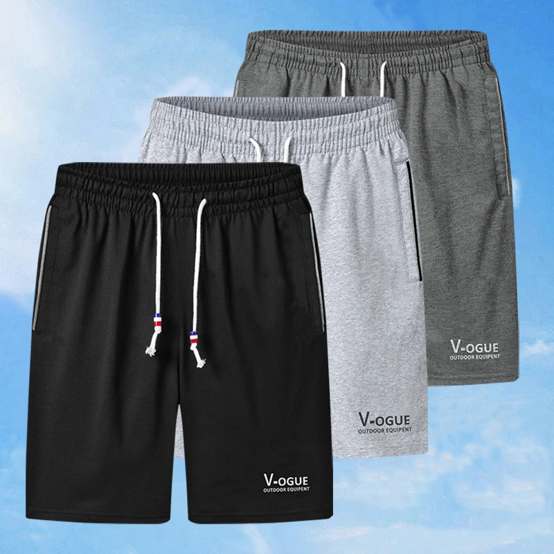 Powrót do szkoły Letnie męskie nowe modne cienkie, luźne, oddychające spodenki Casual Outdoor Sports Beach Pants Wygodne pięć spodni