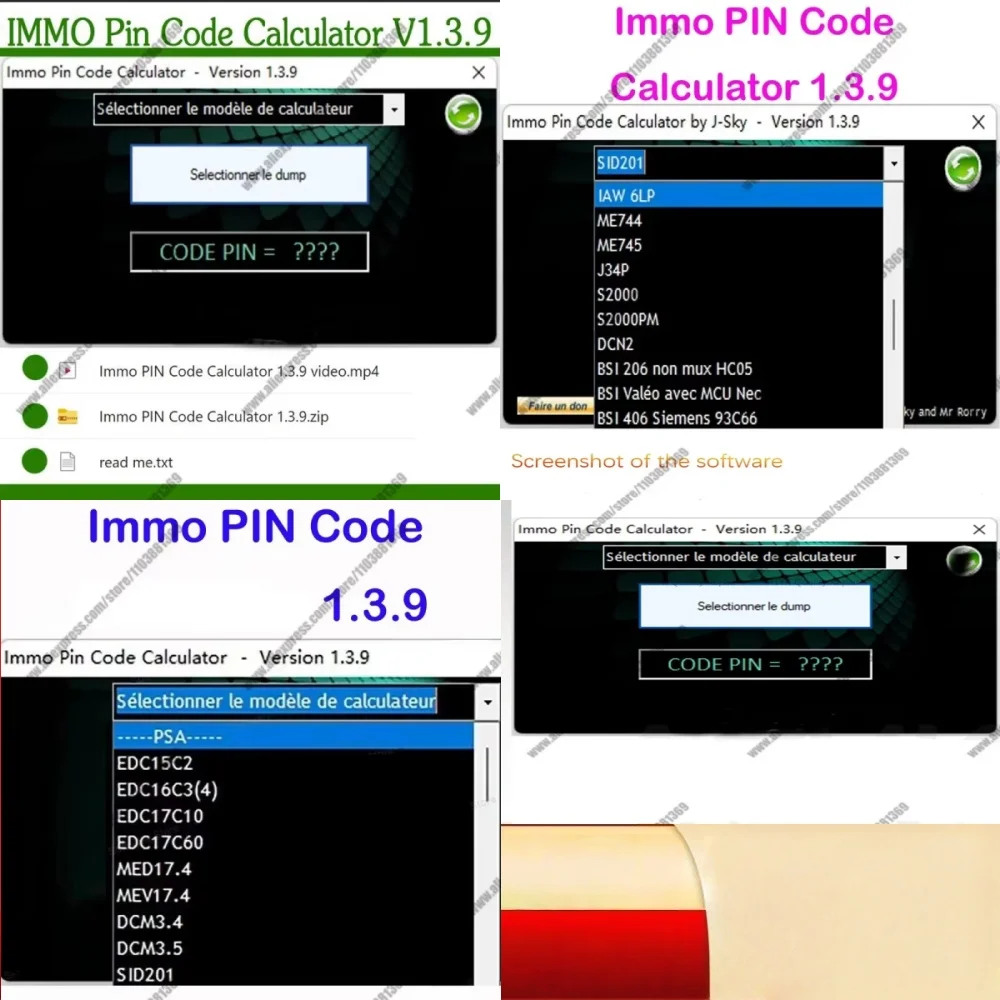 

IMMO-calculadora de código Pin V1.3.9, equipo de reparación, software de diagnóstico, calculadora de código Pin IMMO 1.3.9, escá
