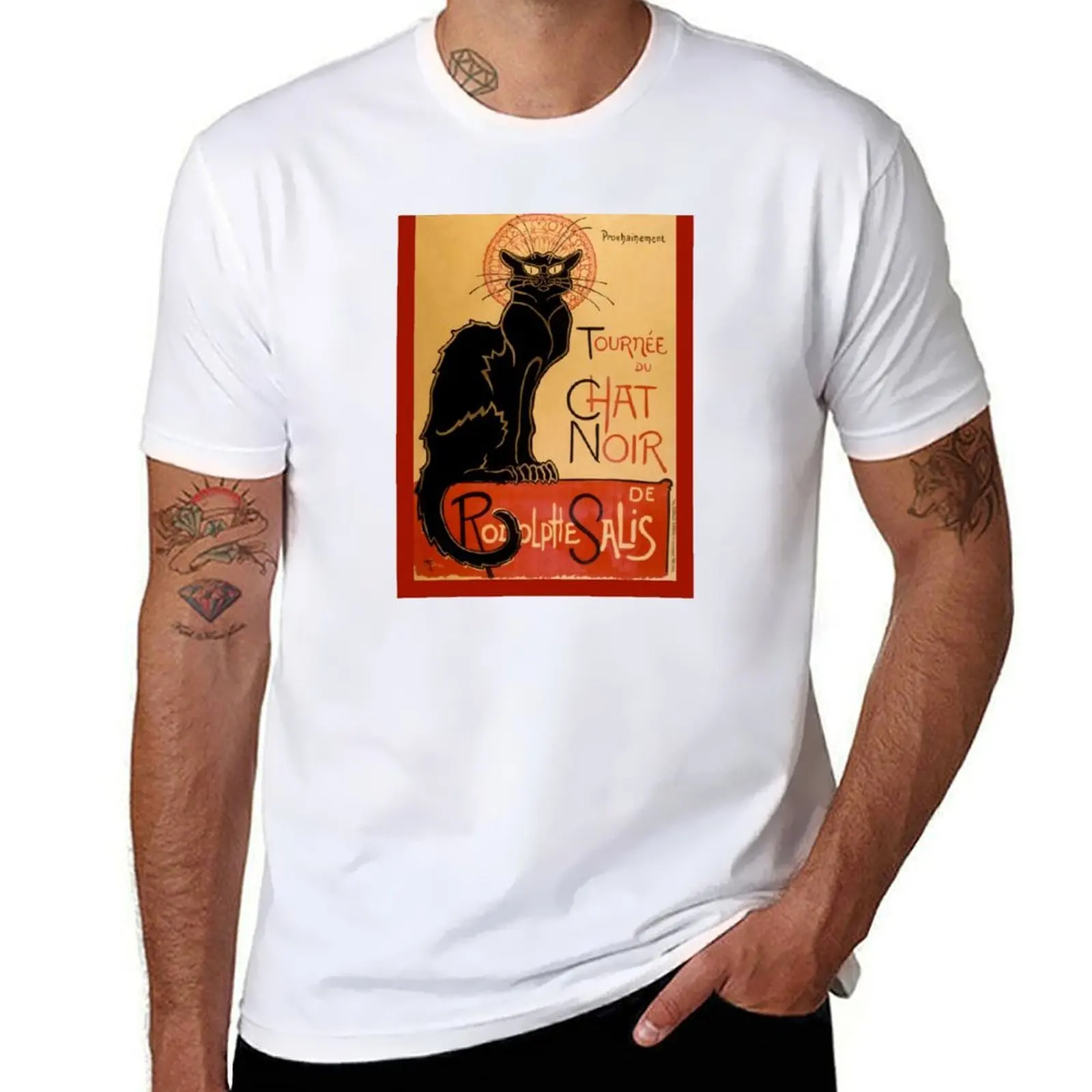 

T-Shirt du for Poster man t Chat shirts designer t La Noir tournée shirt