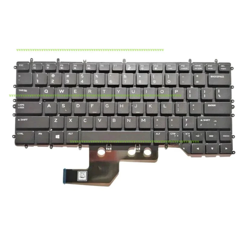

F Original New 0080CF For Dell Alienware M15 R2 R3 US Keyboard w/ Backlit Black