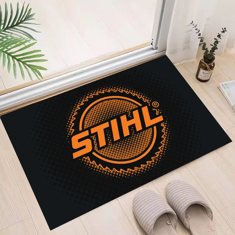S-Stihl Tool Mat Entrance Non-Slip Carpet for Indoor Outdoor Decoration Washable Entrance Doormat Bedroom Bathroom Kitchen Rug