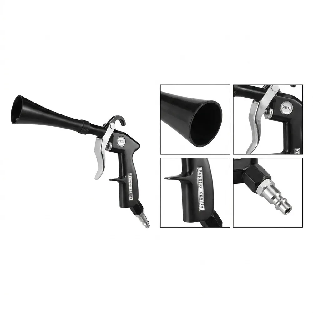 2 in 1 High Pressure Blowing Nozzle for Car Cleaning Tool with Dual Functionality Ergonomic Grip and Metal Frame