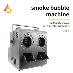 MÃĄquina de burbujas de humo DMX con control remoto, soplador de burbujas de niebla de 2 vÃas LED para boda, fiesta, escenario, eventos, ActuaciÃģn teatral, 900W