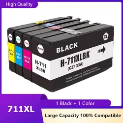 Cartucho de tinta compatível para impressora HP OfficeJet, 711XL, HP711, T120, T520