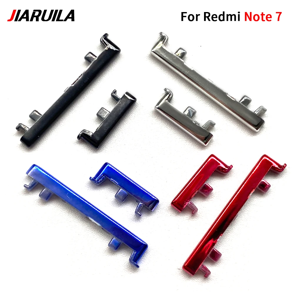 Touche d'alimentation latérale et bouton de volume pour Xiaomi Redmi Note, 7, 8, 9 Pro, 9S, ON, OFF, Volume haut et bas, Remplacer les pièces de rechange, Nouveau