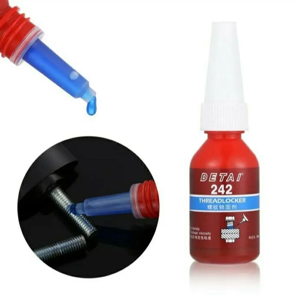 10ml 243 Screw Adhesive 243 Anaerobic Glue Anti-loose Anti-lock Sealant Sealing Thread Locking Agent Threadlocker Screw Glue