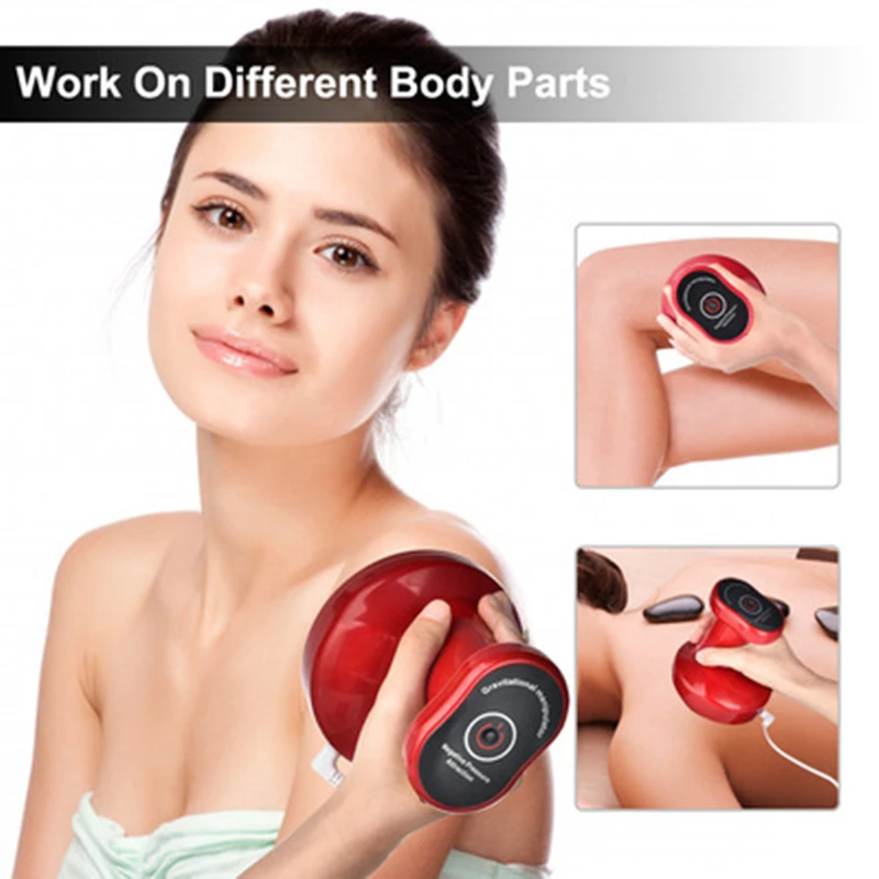 

Electric Cupping Massager Scraping Device Meridian Anti Cellulite Fat Burning Body Slimming Vacuum Suction Cups Apparatus