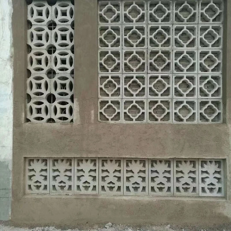 Antique Style DIY Mold Building House Handmade Fence Decorative Cement Window Plastic Flower Concrete Wall For Garden Home