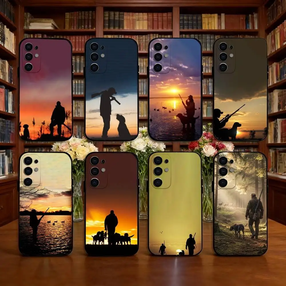 D-Duck Hunting Phone Case For Samsung S25,S24,S21,S22,S23,S30,Ultra,S20,Plus,Fe,Soft Silicone Black Cover