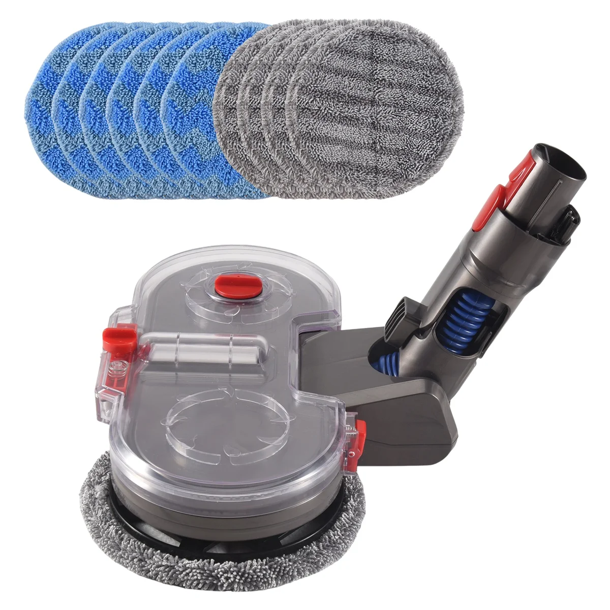 Насадка для швабры AC19 для пылесоса Dyson V15 V11 V10 V8 V7, насадка для электрической швабры с резервуаром для воды и 12 моющимися швабрами