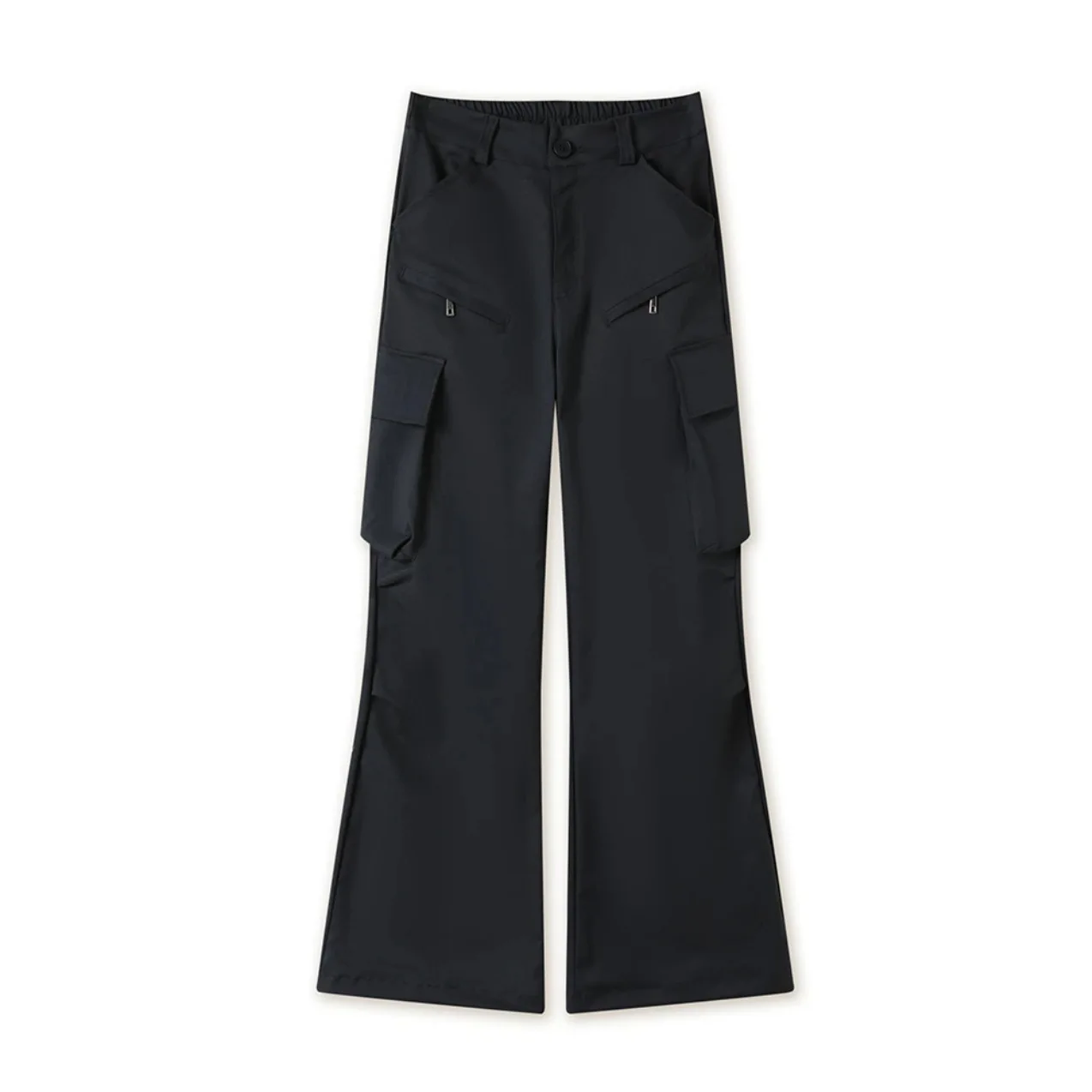 Hose mit weitem Bein, Grau, für Damen, Herbst, weites Bein, bequeme Passform, Boho-Chic, Freizeit-Reisehose, Highstreet Streetwear, atmungsaktiv, Freizeit