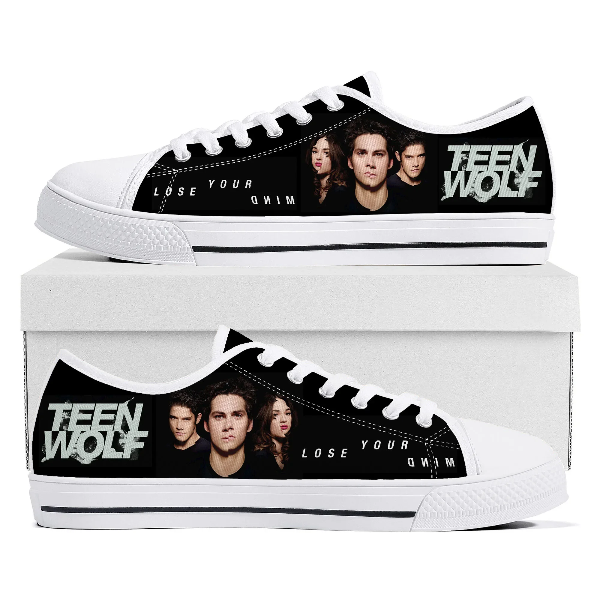 Teen Wolf Stiles Stilinski Low Top Sneakers Mens Womens Teenager Canvas High Quality Sneaker Casual Custom Made Shoes DIY Shoe