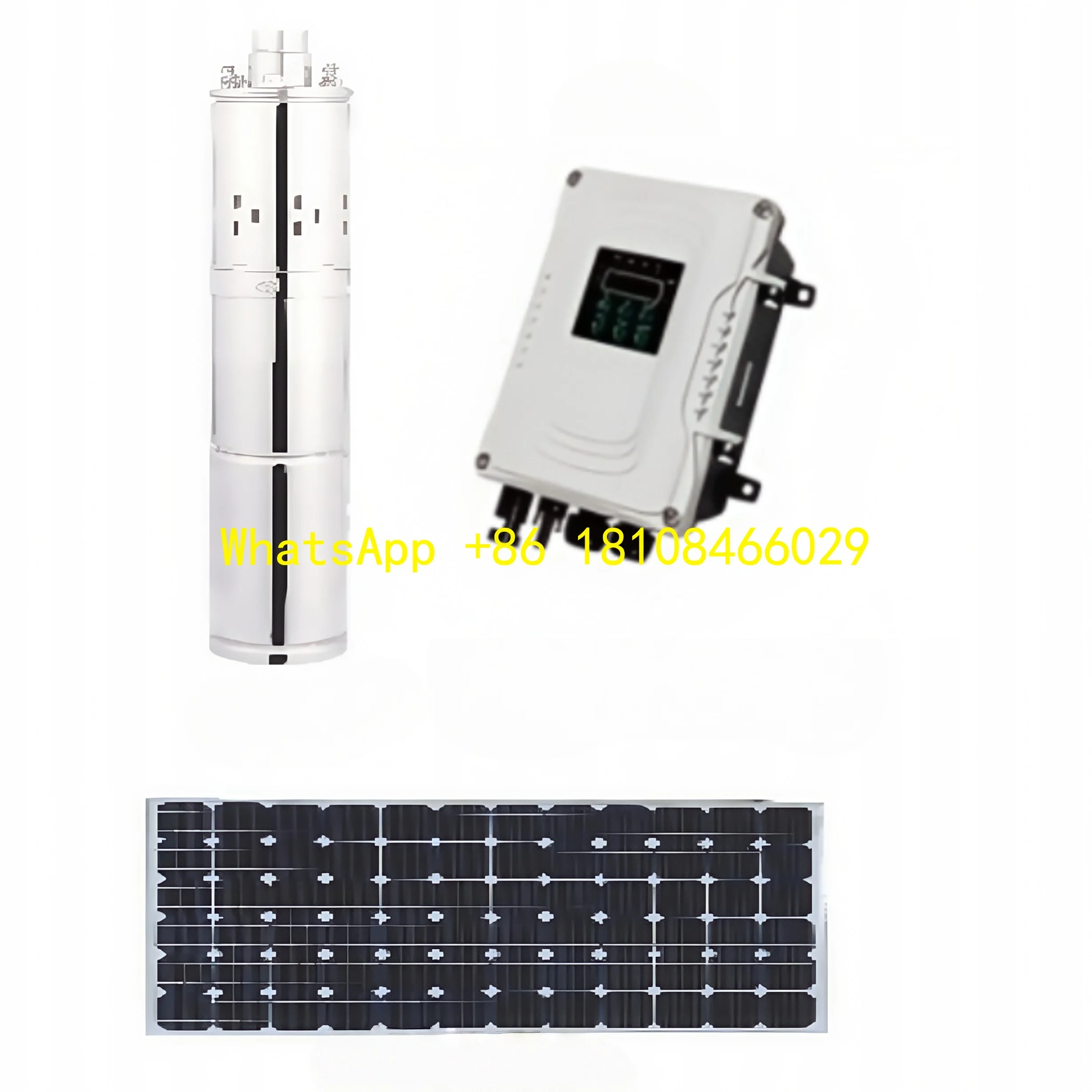 

Solar Deep Well Pump Kit Flow Rate 1-2.3 M3/h Head 30-140 m with Controller and Solar Panels for Remote Agricultural Irrigation