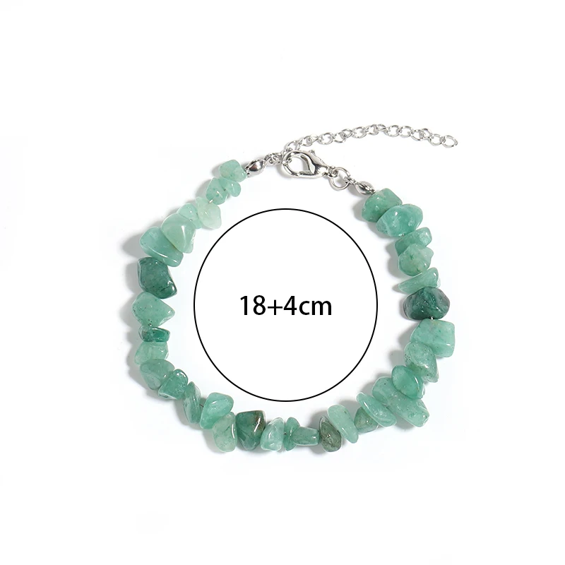 Natural Irregular Chips Gravel Stone Bracelet Amethysts Tiger Eye Agate Beads Bracelet For DIY Fashion Bracelets Jewelry Gift