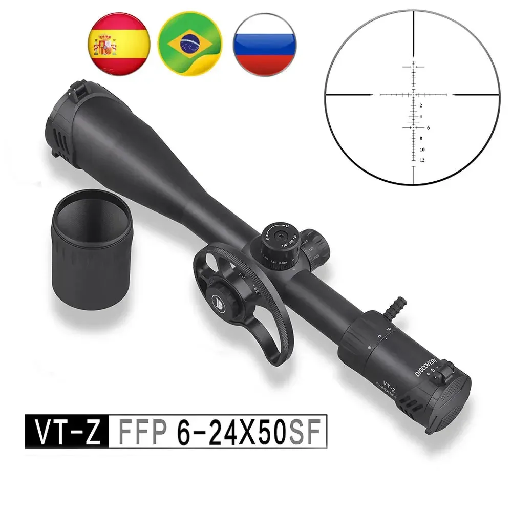 

Discovery FFP Riflescope 6-24x50 VT-Z .22LR Shockproof Glass Etched Reticle for Bird Hunting