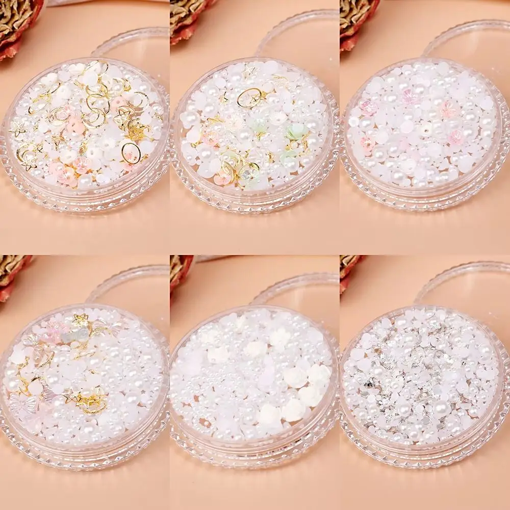 Nouveau fleur visage patchs de maquillage paillettes paillettes charme perle adhésif strass décoratif collant femmes filles