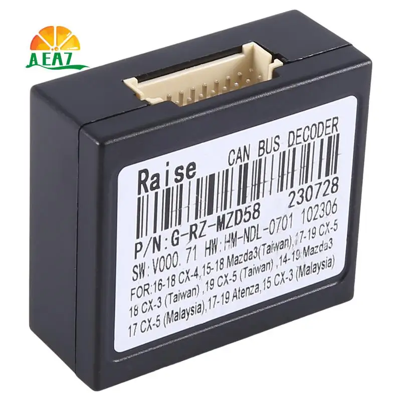 

AEA7-Car Radio Cable Adapter Android Wiring Harness Power Connector Socket With CAN Bus Decoder Parts Accessories For Mazda CX-3