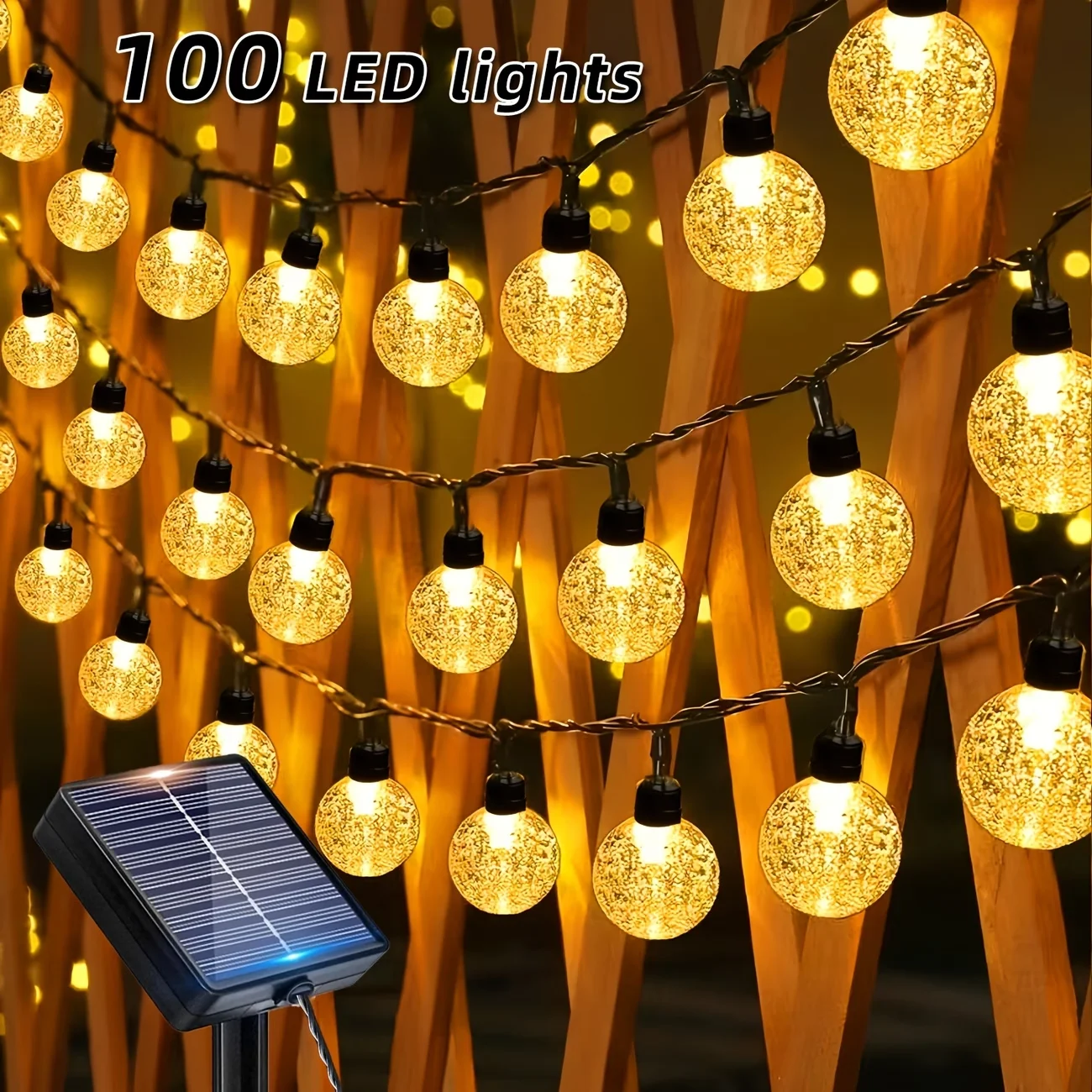 

Solar-powered outdoor lights, home garden string lights, waterproof balcony LED mood light strips, tree hanging fairy lights