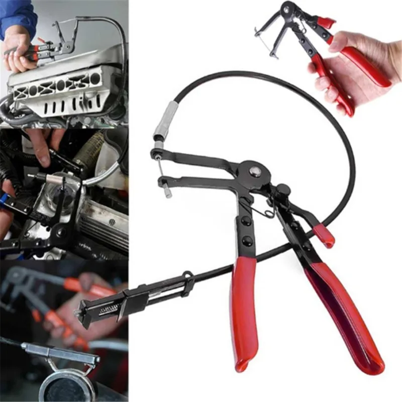 Bendable Auto Vehicle Tools Cable Type Flexible Wire Clamp Pliers Automobile Repairs Hose Clamp Removal Hand Tools