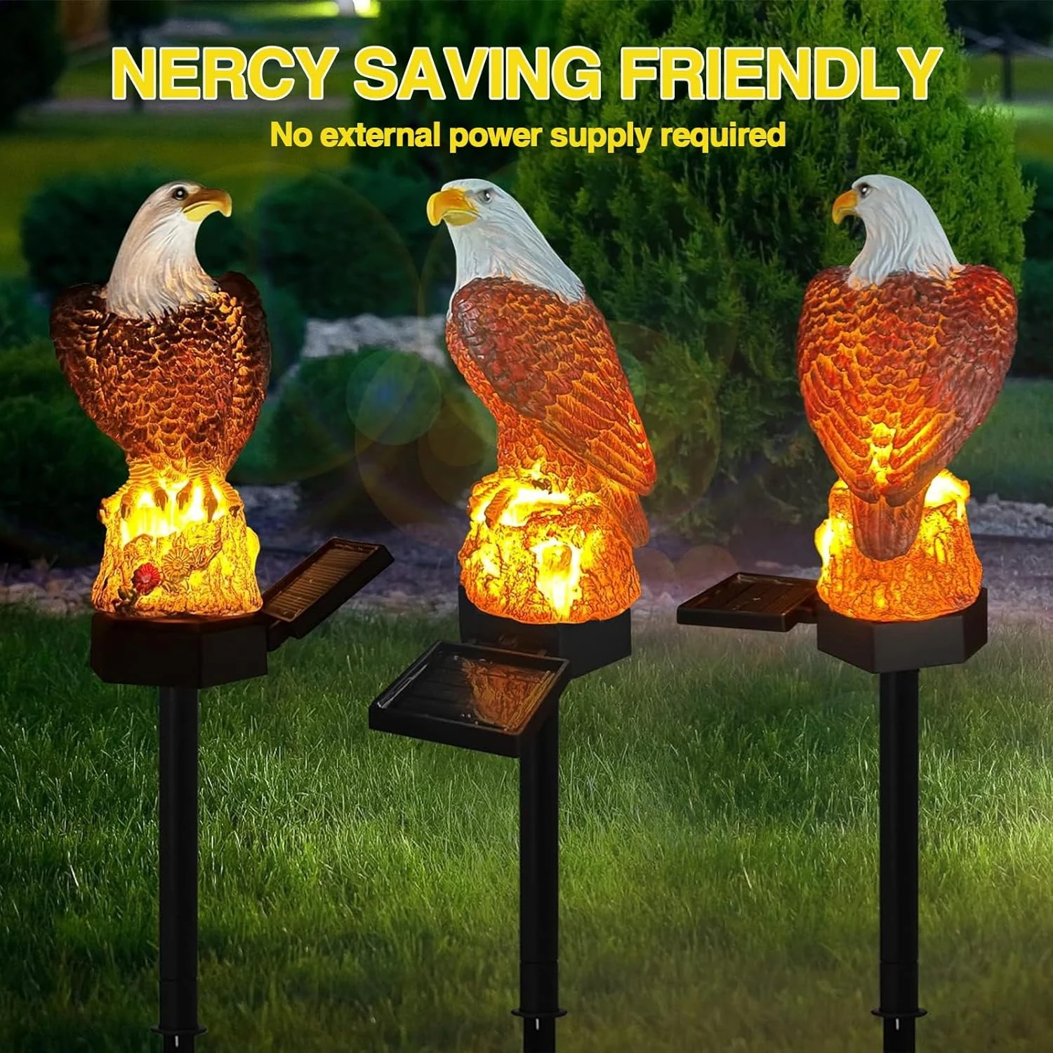 Enchanting, Beautiful, and Stylish Solar Eagle Garden Lights - Perfect Decorative LED Path Lights for Outdoor Use, Exquisite Sol